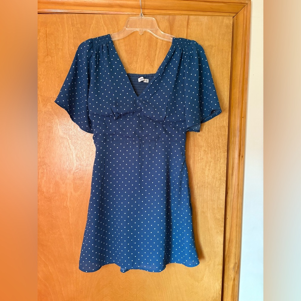 Abercrombie Blue Polkadot Dress